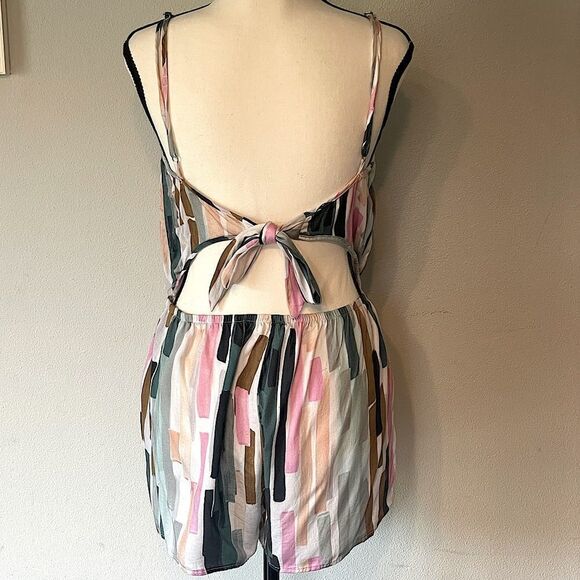 New! Bikini Lab Open Back Romper. Size Large. - Picture 2 of 4